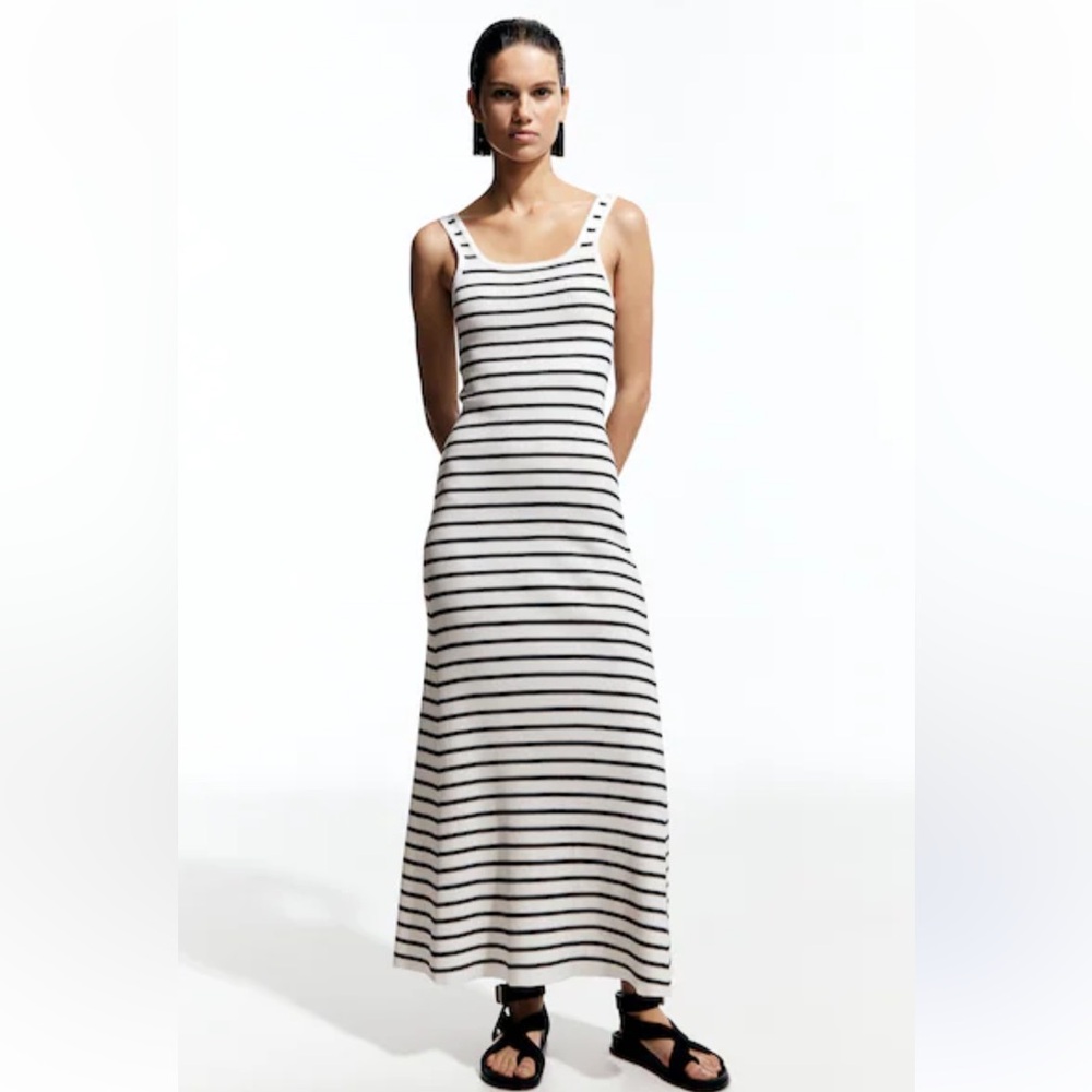 White/striped Dress